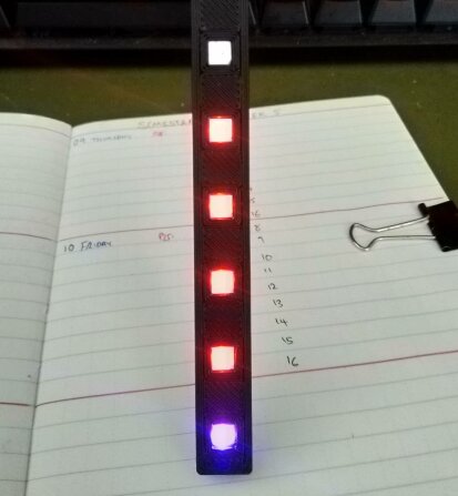 image of homemade silent pomodoro timer